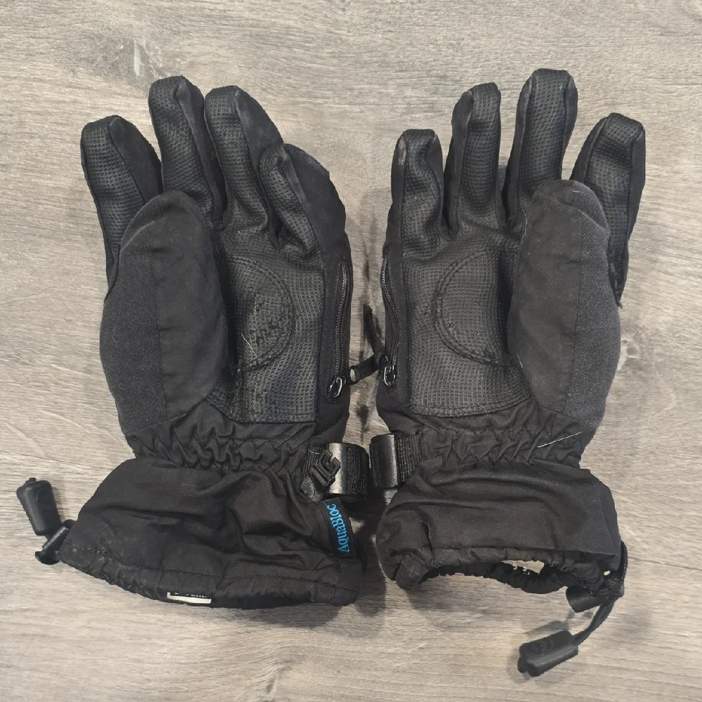 Gordini Black and Gray Kids Mittens